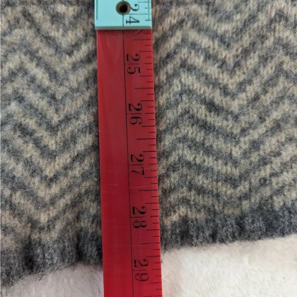 Sparrow Grey and Orange Wool Blend Zip Up Hoodie - Small - Picture 8 of 10